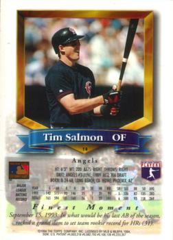1994 Finest - Jumbos #18 Tim Salmon Back