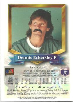 1994 Finest - Jumbos #206 Dennis Eckersley Back