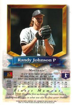 1994 Finest - Jumbos #213 Randy Johnson Back