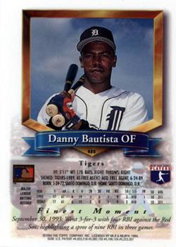 1994 Finest - Jumbos #435 Danny Bautista Back