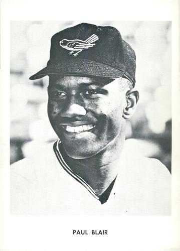 1967 Bethlehem Steel Baltimore Orioles Player Photos #NNO Paul Blair Front