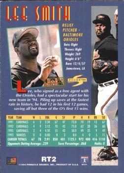 1994 Score Rookie & Traded - Gold Rush #RT2 Lee Smith Back