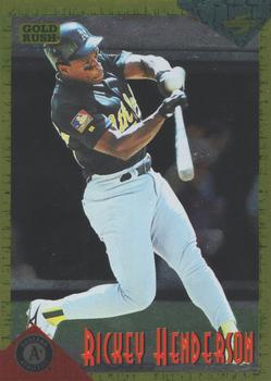 1994 Score Rookie & Traded - Gold Rush #RT13 Rickey Henderson Front
