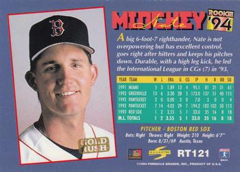 1994 Score Rookie & Traded - Gold Rush #RT121 Nate Minchey Back
