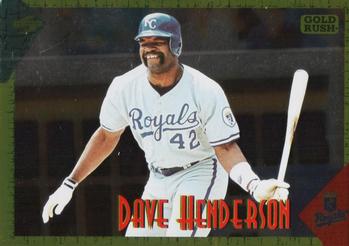 1994 Score Rookie & Traded - Gold Rush #RT18 Dave Henderson Front
