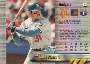 1994 Stadium Club - Finest Jumbos #8 Mike Piazza Back