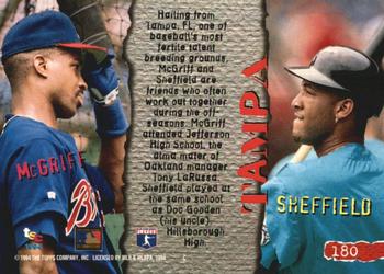 1994 Stadium Club - Members Only #180 Fred McGriff / Gary Sheffield Back