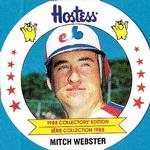 1988 Hostess Potato Chips Discs #1 Mitch Webster Front