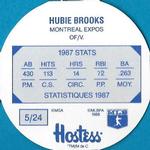 1988 Hostess Potato Chips Discs #5 Hubie Brooks Back