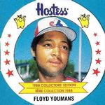 1988 Hostess Potato Chips Discs #9 Floyd Youmans Front