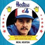 1988 Hostess Potato Chips Discs #10 Neal Heaton Front