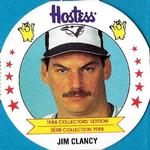 1988 Hostess Potato Chips Discs #13 Jim Clancy Front