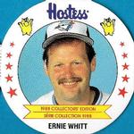 1988 Hostess Potato Chips Discs #16 Ernie Whitt Front