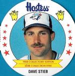 1988 Hostess Potato Chips Discs #17 Dave Stieb Front