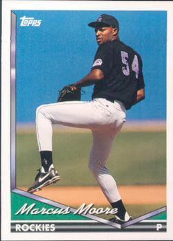 1994 Topps Bilingual #186 Marcus Moore Front