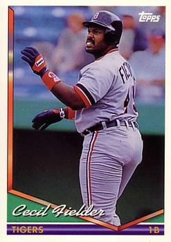1994 Topps Bilingual #190 Cecil Fielder Front