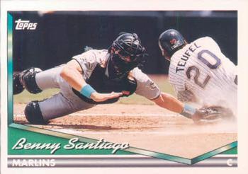 1994 Topps Bilingual #370 Benny Santiago Front