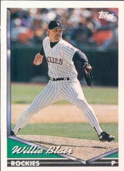 1994 Topps Bilingual #439 Willie Blair Front