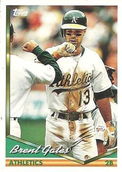 1994 Topps Bilingual #586 Brent Gates Front
