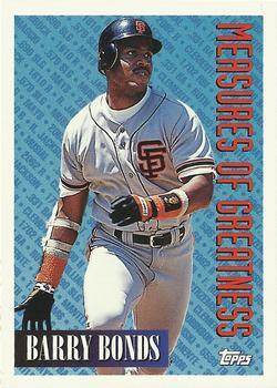 1994 Topps Bilingual #605 Barry Bonds Front