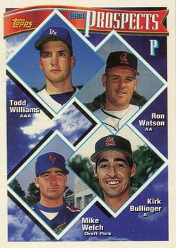 1994 Topps Bilingual #713 P Prospects (Todd Williams / Ron Watson / Kirk Bullinger / Mike Welch) Front