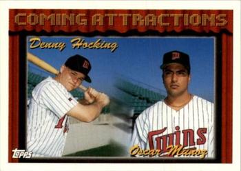 1994 Topps Bilingual #771 Denny Hocking / Oscar Munoz Front