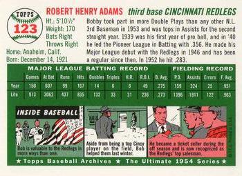 1994 Topps Archives 1954 - Gold #123 Bobby Adams Back