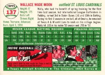 1994 Topps Archives 1954 - Gold #137 Wally Moon Back