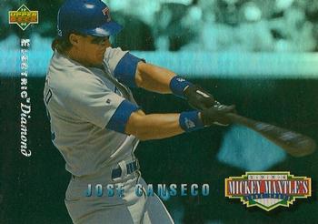 1994 Upper Deck - Mickey Mantle's Long Shots Electric Diamond #MM4 Jose Canseco Front