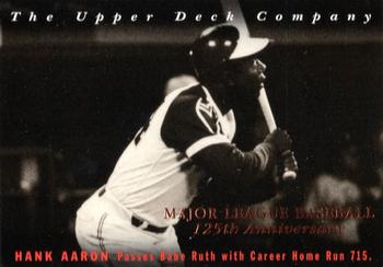 1994 Upper Deck All-Time Heroes - 125th Anniversary #5 Hank Aaron Front