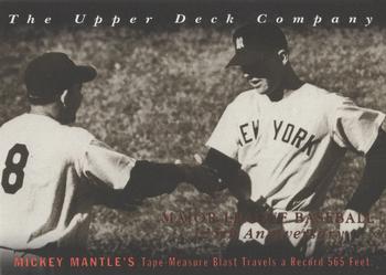 1994 Upper Deck All-Time Heroes - 125th Anniversary #7 Mickey Mantle Front