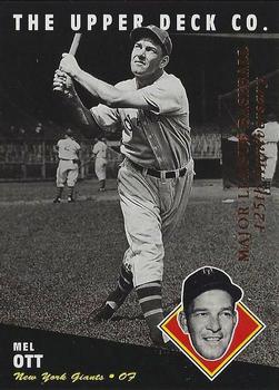1994 Upper Deck All-Time Heroes - 125th Anniversary #45 Mel Ott Front