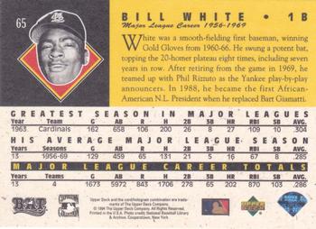 1994 Upper Deck All-Time Heroes - 125th Anniversary #65 Bill White Back