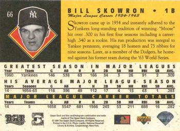 1994 Upper Deck All-Time Heroes - 125th Anniversary #66 Bill Skowron Back