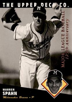 1994 Upper Deck All-Time Heroes - 125th Anniversary #90 Warren Spahn Front