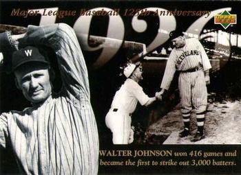 1994 Upper Deck All-Time Heroes - 125th Anniversary #109 Walter Johnson Front