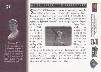 1994 Upper Deck All-Time Heroes - 125th Anniversary #123 George Brett Back
