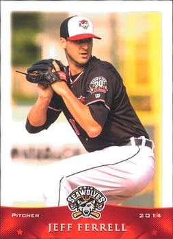 2014 Grandstand Erie SeaWolves #NNO Jeff Ferrell Front