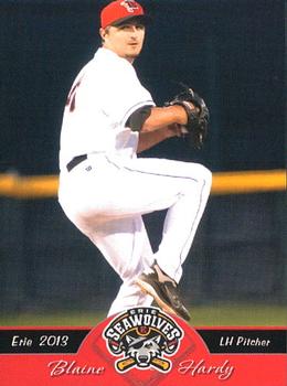 2013 Grandstand Erie SeaWolves #NNO Blaine Hardy Front