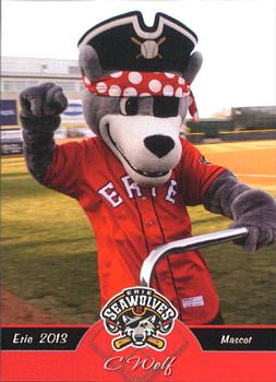 2013 Grandstand Erie SeaWolves #NNO C Wolf Front