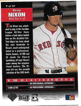 1994 Upper Deck All-Time Heroes - Next in Line #9 Trot Nixon Back