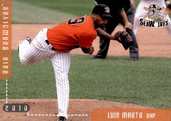 2010 Grandstand Erie SeaWolves #NNO Luis Marte Front