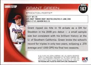 2010 Topps Pro Debut #167 Grant Green Back