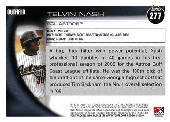 2010 Topps Pro Debut #277 Telvin Nash Back