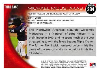 2010 Topps Pro Debut #334 Mike Moustakas Back