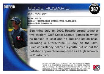 2010 Topps Pro Debut #367 Eddie Rosario Back