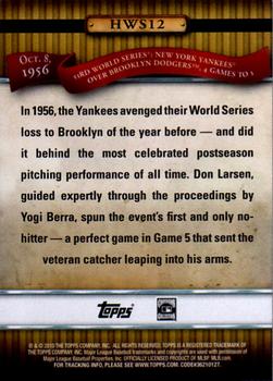 2010 Topps - History of the World Series #HWS12 Yogi Berra Back