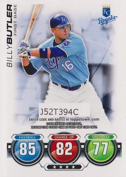 2010 Topps - Attax Code Cards #NNO Billy Butler Front