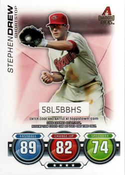 2010 Topps - Attax Code Cards #NNO Stephen Drew Front