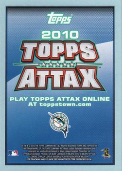 2010 Topps - Attax Code Cards #NNO Josh Johnson Back
